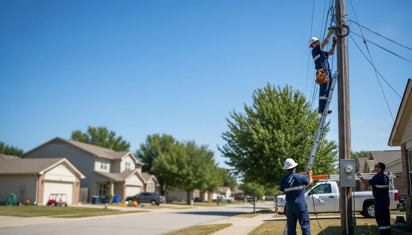 Residential electrician providing installation services in Toronto, KS